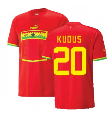 Maillot de foot Ghana Mohammed Kudus #20 Extérieur Monde 2022 Manches Courte